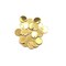 20, 50 or 100 Pieces: 8 mm, 18k Gold Plated Stamping Tag Blanks